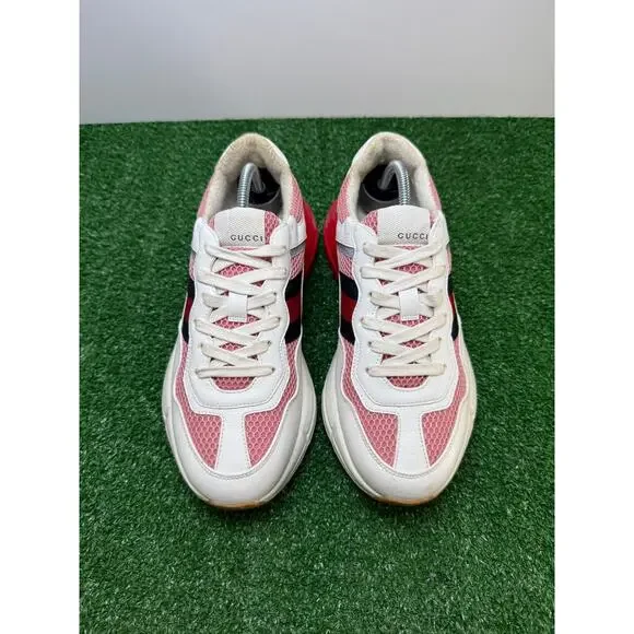 Gucci Rhyton White Red Pink 645771 2h060 9149 SZ 38 - Picture 3 of 11